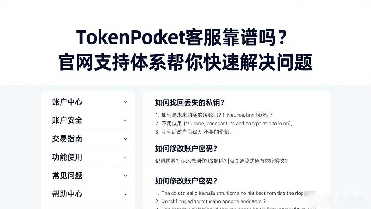 TokenPocket帮助中心使用体验_tokenpocket官方网站的用户支持体系,如何助力解决各类问题?_TokenPocket客服支持