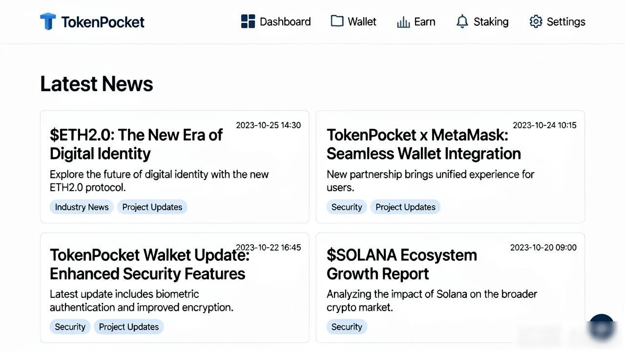 如何通过TokenPocket官网首页关注市场动态?_TokenPocket官网查看行情数据_TokenPocket官网获取市场资讯