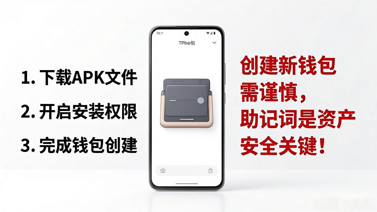 如何从头开始在安卓上使用TP钱包APP_TP钱包助记词保存方法_TP钱包创建新钱包教程