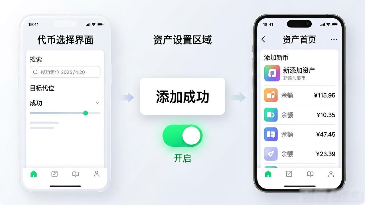 钱包添加bsc_钱包添加桌面_如何在TP钱包APP中快速添加新资产?